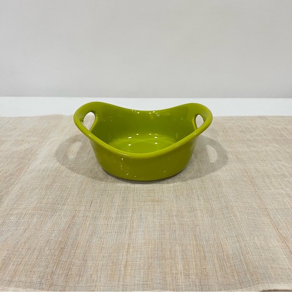 Rachel Ray Small Casserole 12 Oz. Lime Green Ceramic Serving Bowl Bakeware - Picture 2 of 6